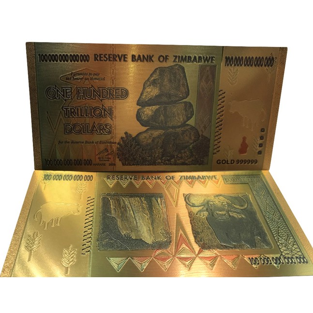 Jual Uang Gold Foil Dolar Zimbabwe Kondisi Mulus Unc Shopee Indonesia