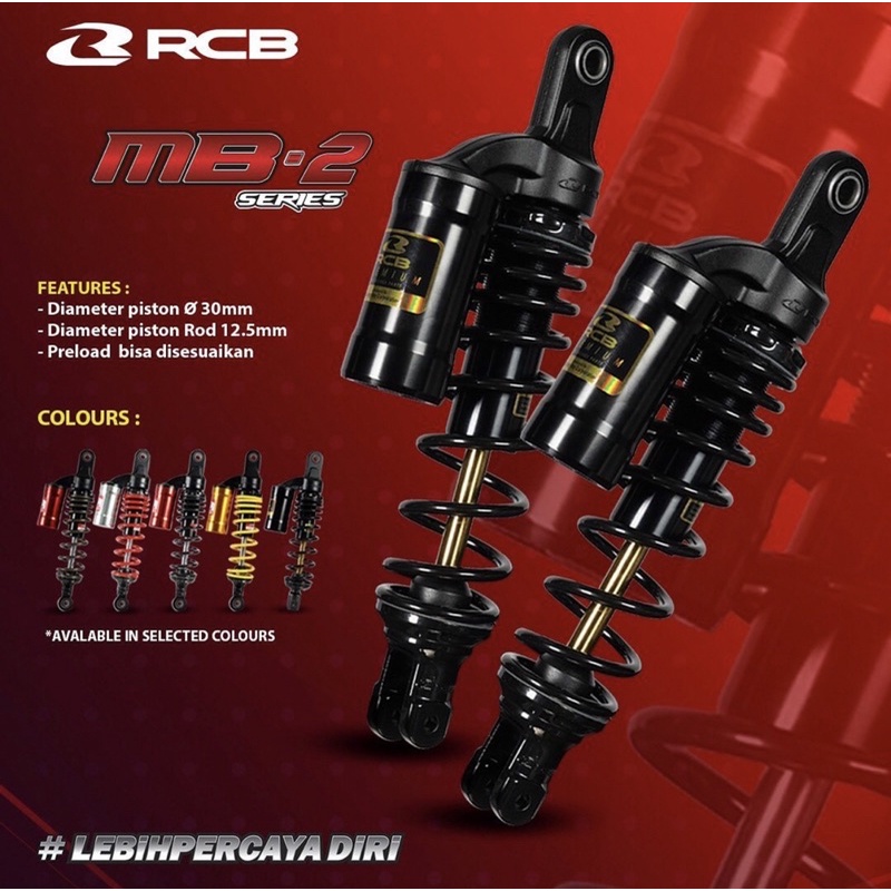 Jual Shock Shockbreaker RCB RACING BOY MB2 MB 2 MB 2 MB 2 PLUS BLACK