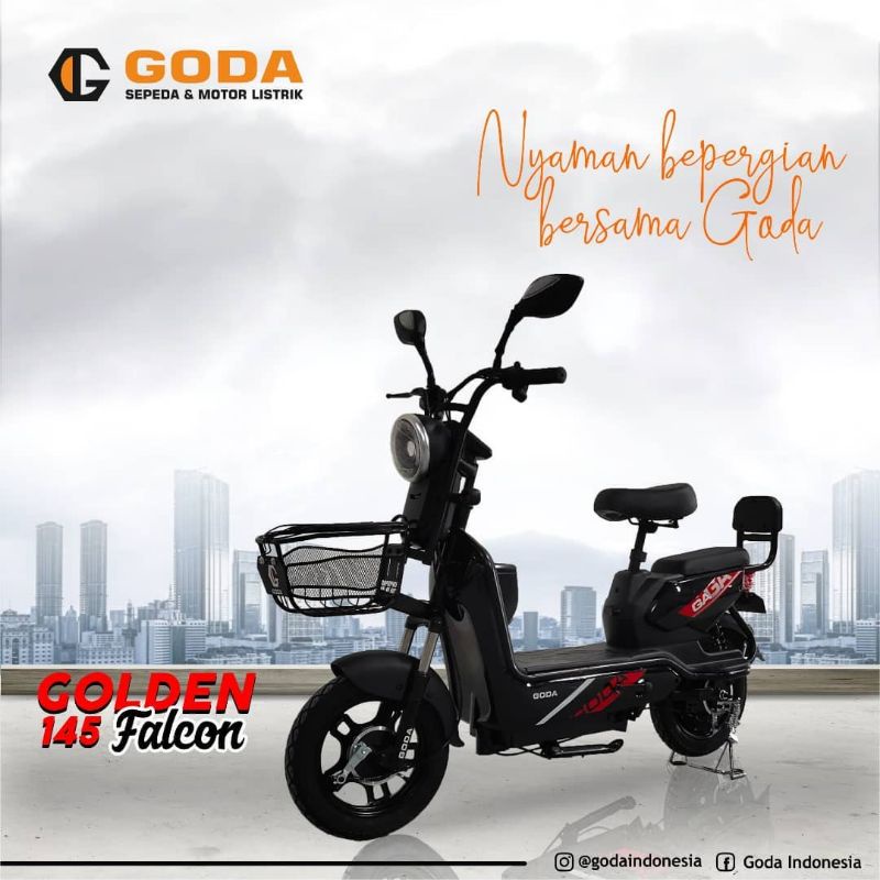 Jual Sepeda Listrik Motor Listrik Merk Goda Golden Falcon Promo