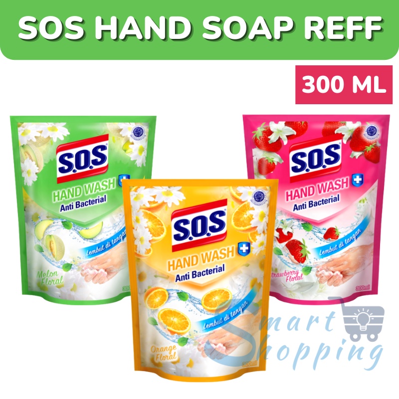 Jual SOS HAND SOAP 300 ML REFF SABUN CUCI TANGAN HAND WASH Shopee