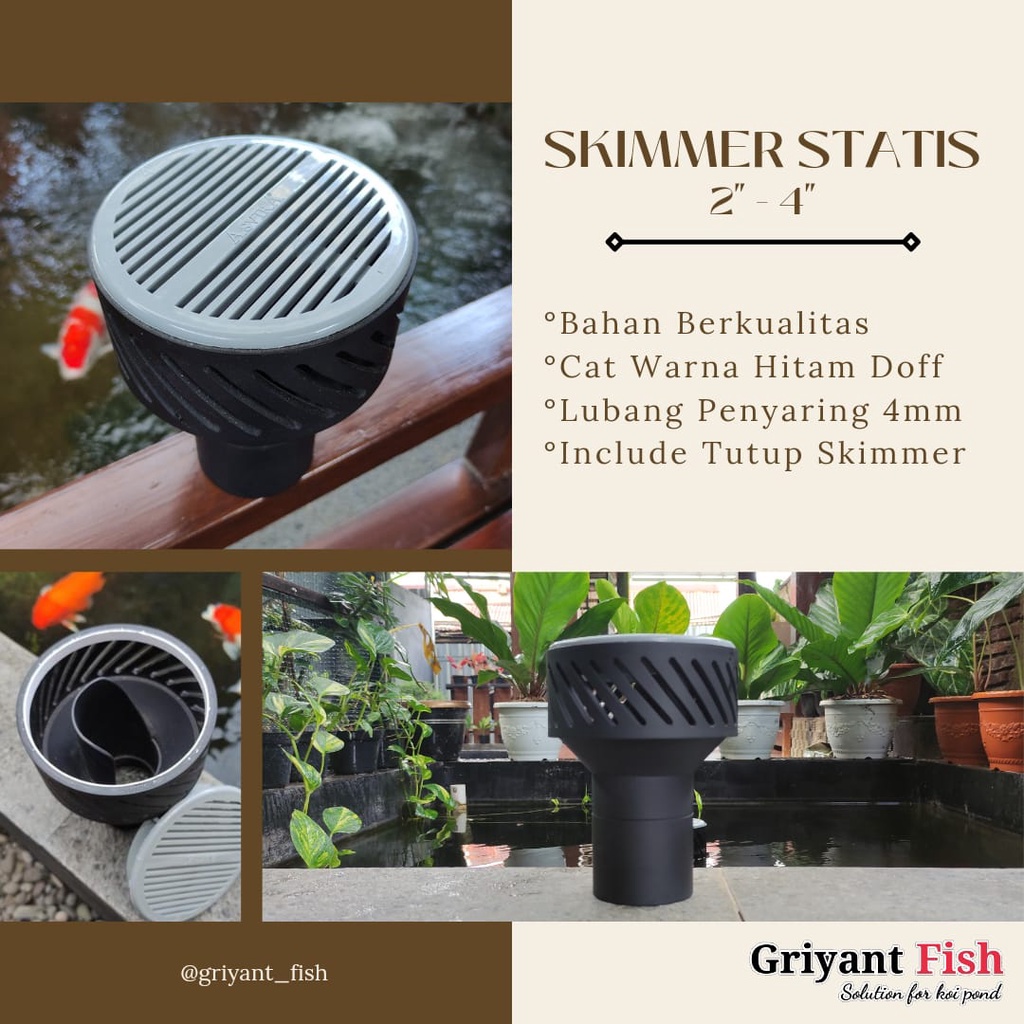 Jual Statis Skimmer Kolam Koi Pipa Inch Skimer Filter Aquarium Kolam