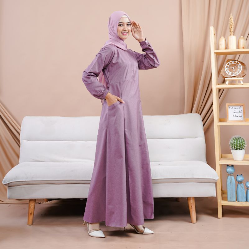 Jual Gamis Katun Madina Fodu Medina Dress Gamis Basic Dress