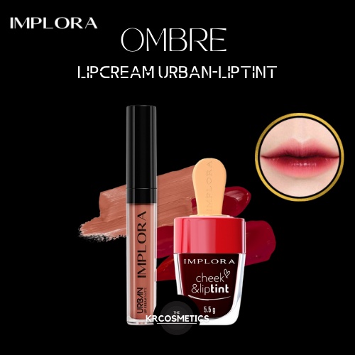 Jual IMPLORA PAKET OMBRE LIPTIN VAMPIR BLOOD LIP CREAM DUSKY NUDE