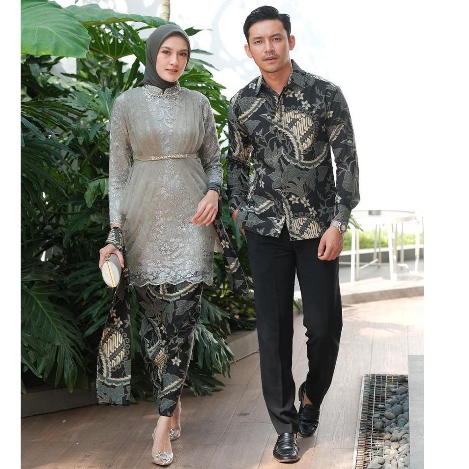 Jual Wow Murah Meriah Baju Couple Batik Kebaya Brokat Modern Batik Kebaya Lamaran Tunangan