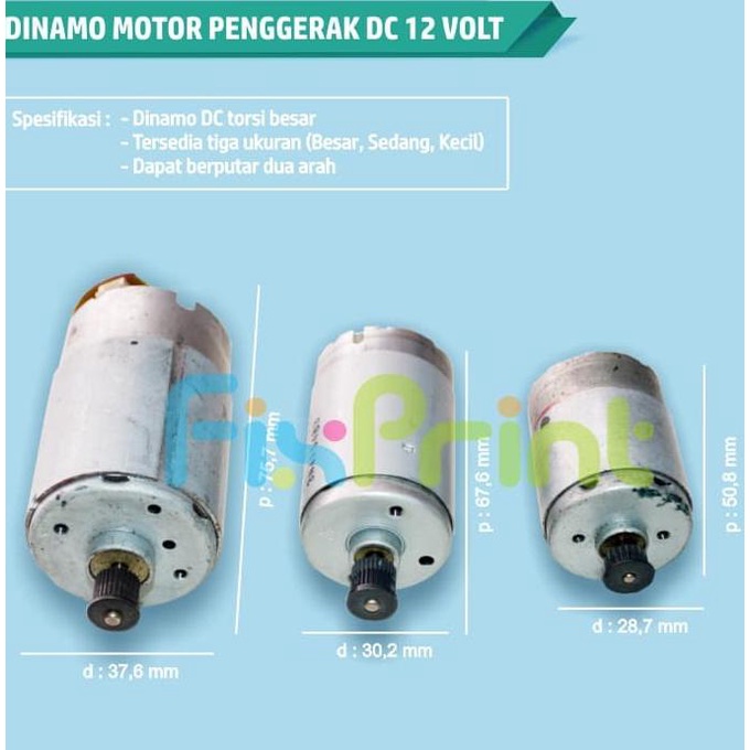 Jual DINAMO MOTOR DC 12 24 VOLT 12V TORSI BESAR GENERATOR MINI DRILL