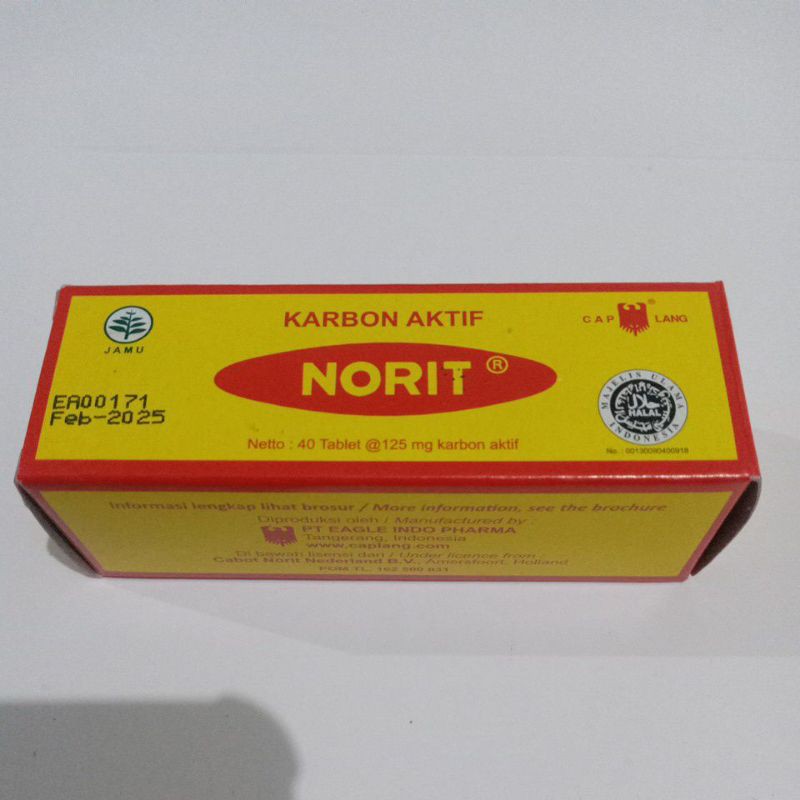 Jual Norit Karbon Aktif Isi 40 Tablet Obat Diare Keracunan Makanan