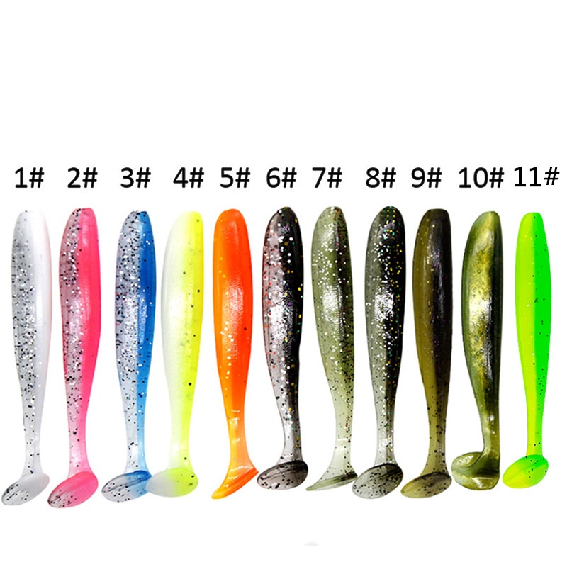 Jual Paket 10 Pcs Softlure Soft Lure T Tail Umpan Pancing Casting