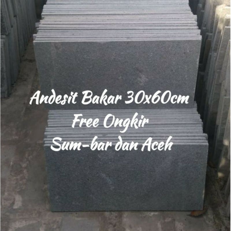 Jual Batu Andesit Bakar X Cm Free Ongkir Area Sum Bar Dan Aceh