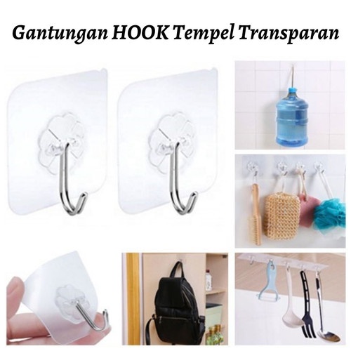 Jual Gantungan HOOK Tempel Tembok Hanger Besi Cantelan Dinding Tembok