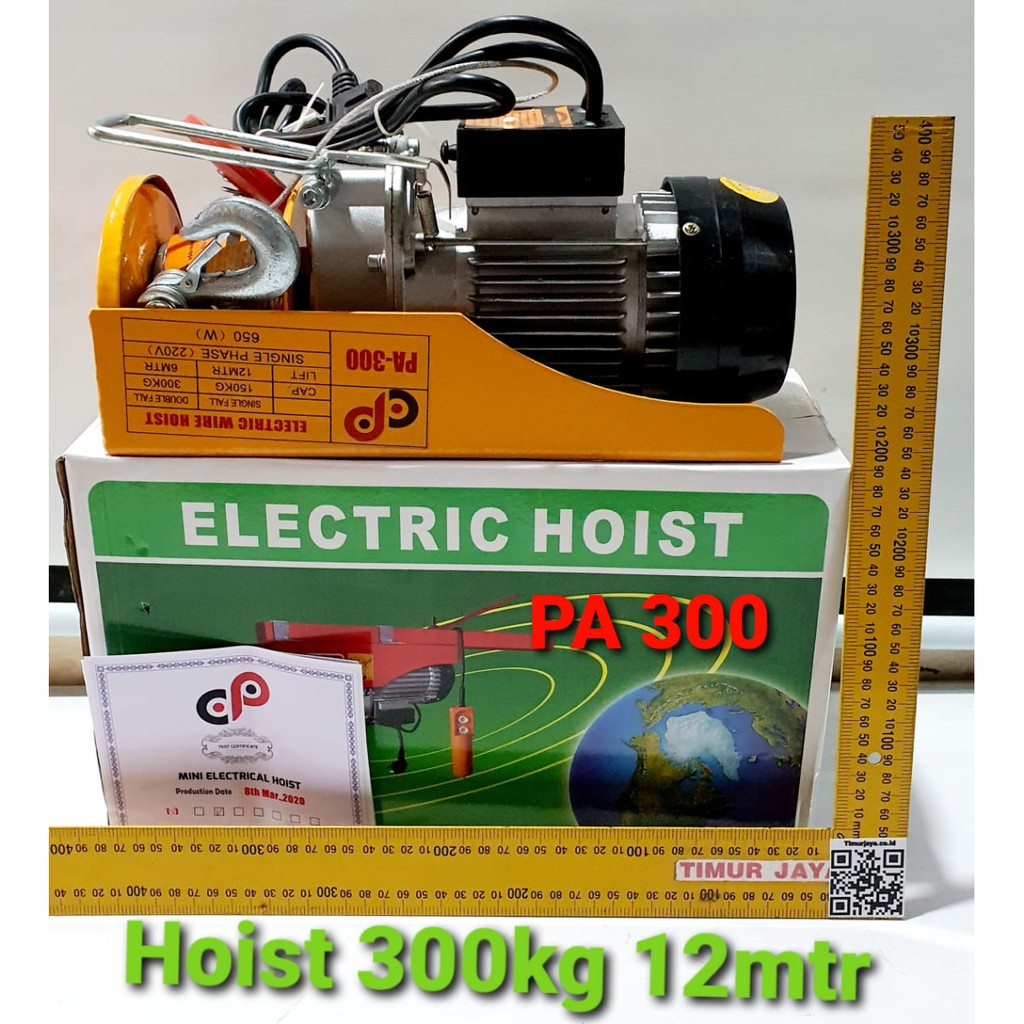 Jual Mini Electric Hoist Pa Ac V Katrol Elektrik Kg Mtr