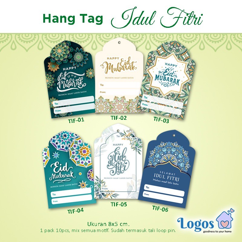 Jual Hang Tag Ucapan Selamat Hari Raya Idul Fitri Lebaran Hangtag Shopee Indonesia