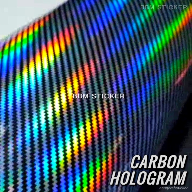 Jual Skotlet Sticker Motor Carbon Hologram Scotlet Hitam Hologram