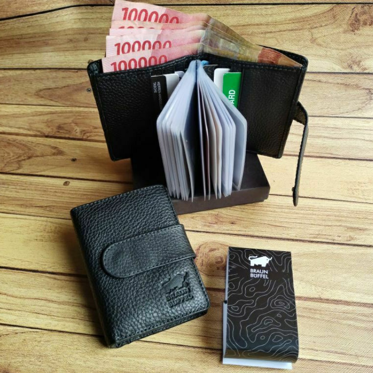 Jual Dompet Kartu Atm Asli Kulit Sapi Dompet Kancing Kartu Kredit