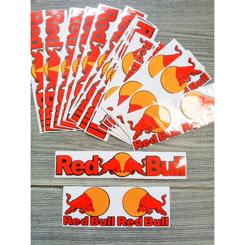 Jual Sticker Red Bull Cutting Sticker Cutting Motor Cutting Sticker