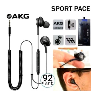 Jual HEADSET AKG SPIRAL SPORT PACE EARPHONE HF STEREO HANDSFREE BASS