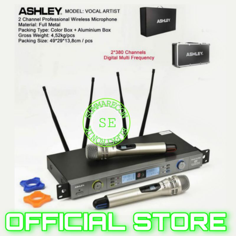 Jual Mic Wireless Ashley Original Ashley Vocal Artist Shopee Indonesia