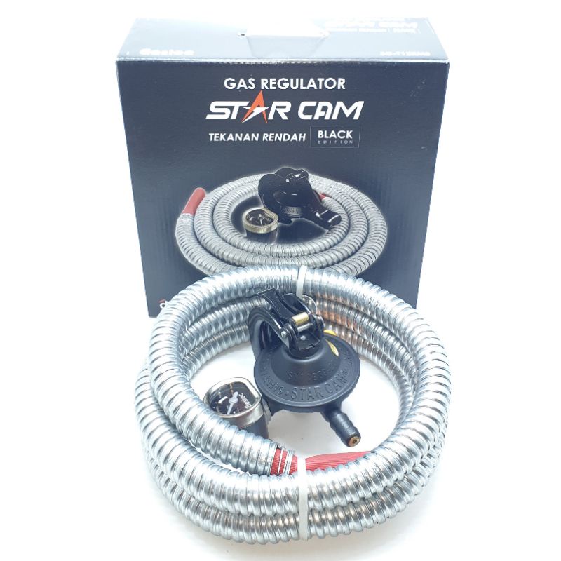 Jual Paket Starcam SC T12RMS Regulator Kompor Gas Meter Selang Gas