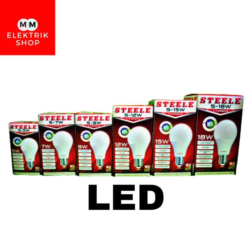 Jual Lampu Led Bulb Lampu Watt Led Kawachi Steele