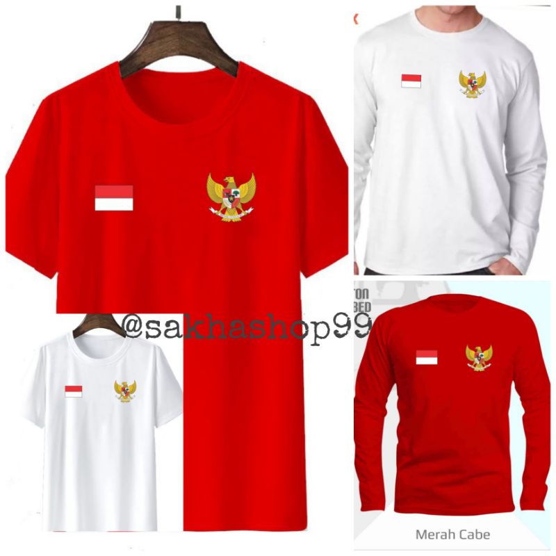 Jual Cod Kaos Hut Ri Bendera Garuda Sablon Dtf Kaos Viral Panitia Hut