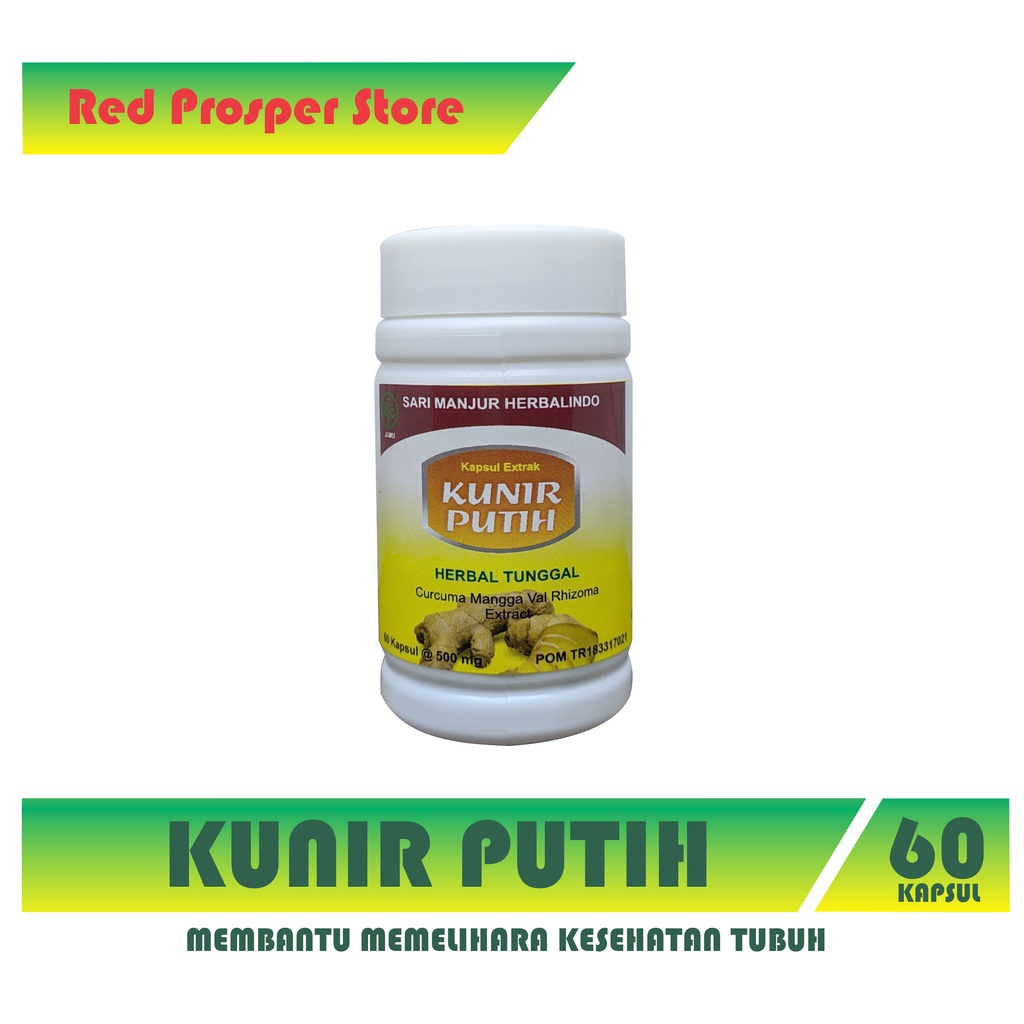 Jual Kunyit Putih Kapsul KUNIR PUTIH Obat Herbal Kista Miom Asam