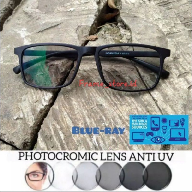 Jual KACAMATA PHOTOCROMIC MURAH LENSA ANTI RADIASI BERUBAH WARNA