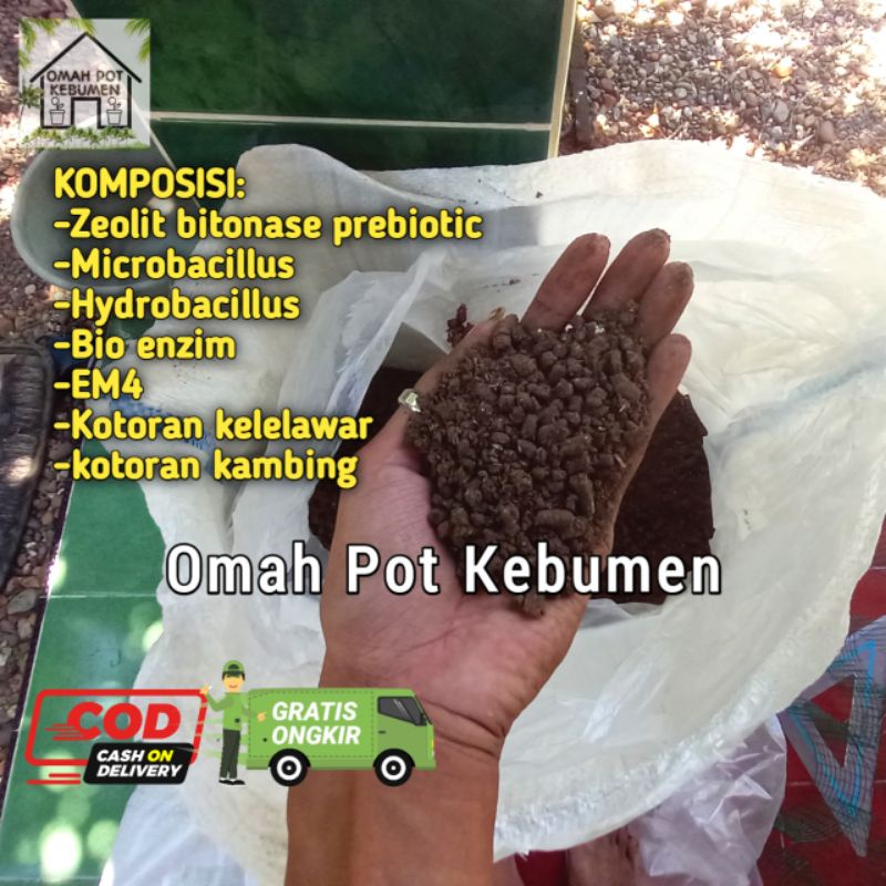 Jual Pupuk Kompos Organik Siap Pakai Media Penyubur Tanah Tanaman Dan