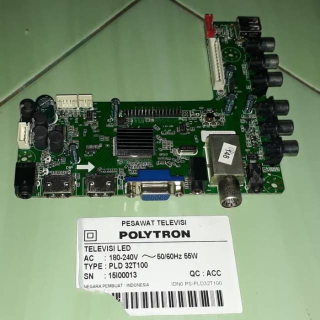 Jual Mainboard Motherboard Mb Polytron Pld T Shopee Indonesia