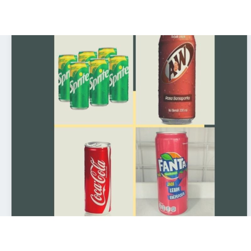 Jual Fanta Coca Cola Sprite AW Isi 24 Kaleng Shopee Indonesia