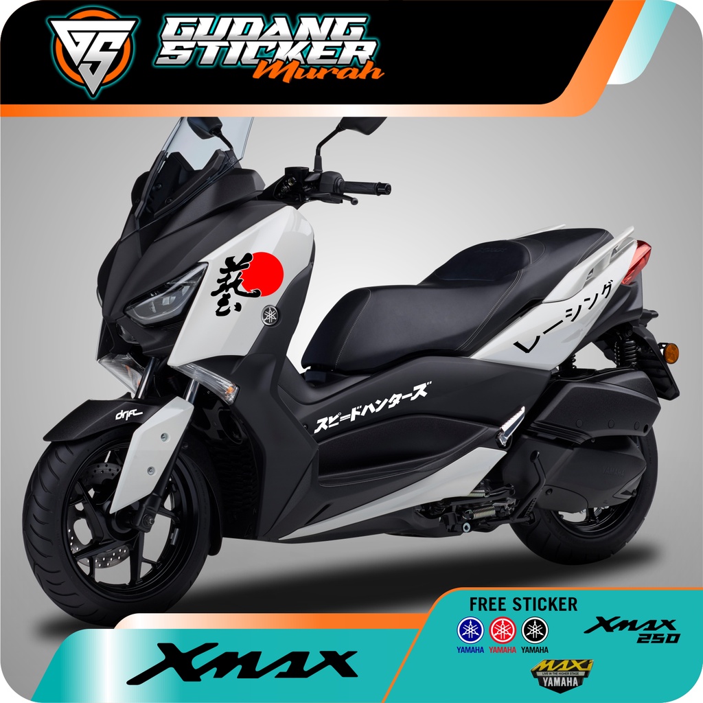 Jual Striping Cutting Yamaha Xmax Tulisan Jepang Sticker Jdm Style