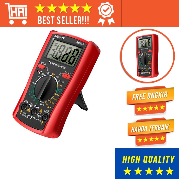 Jual VOLTAGE TESTER MULTIMETER DIGITAL PORTABLE ALAT PENGUKUR ARUS