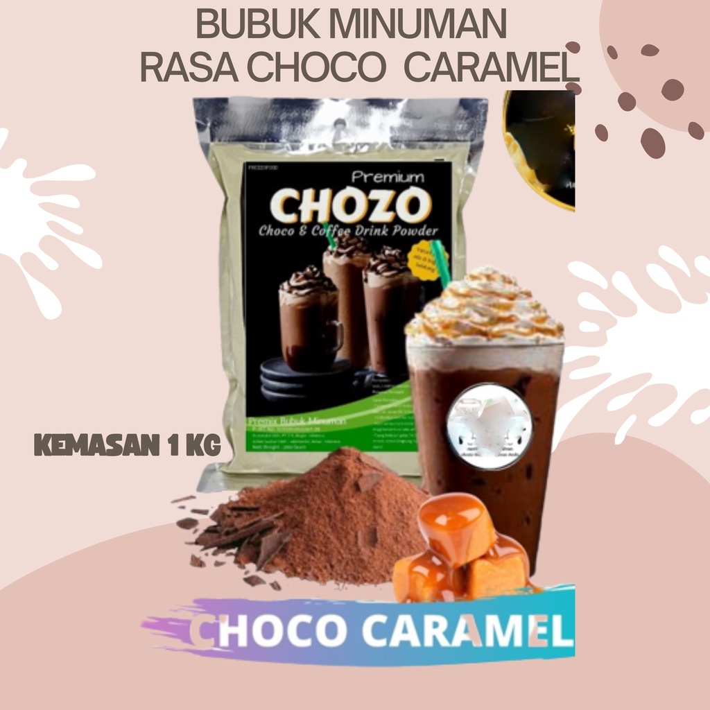 Jual Serbuk Minuman Aneka Rasa Premium Rasa Choco Caramel Kemasan 1 Kg