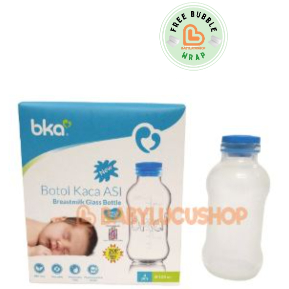 Jual BKA Botol Kaca Asi Tempat Simpan ASI 100 Ml Isi 4 Pcs Shopee