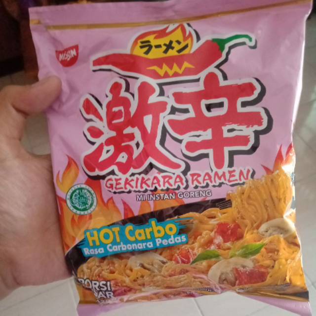 Jual NISSIN GEKIKARA RAMEN GORENG HOT CARBO RASA KARBONARA PEDAS