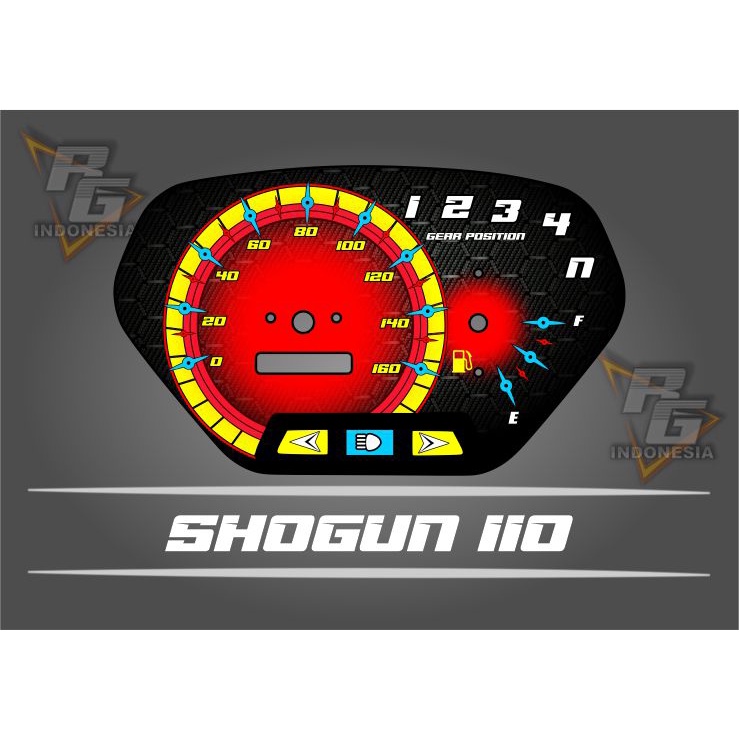 Jual Papan Speedometer Custom Suzuki Shogun Panel Spido Meter Shogun