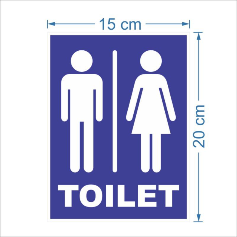 Jual STIKER TOILET UKURAN 15X20CM Shopee Indonesia