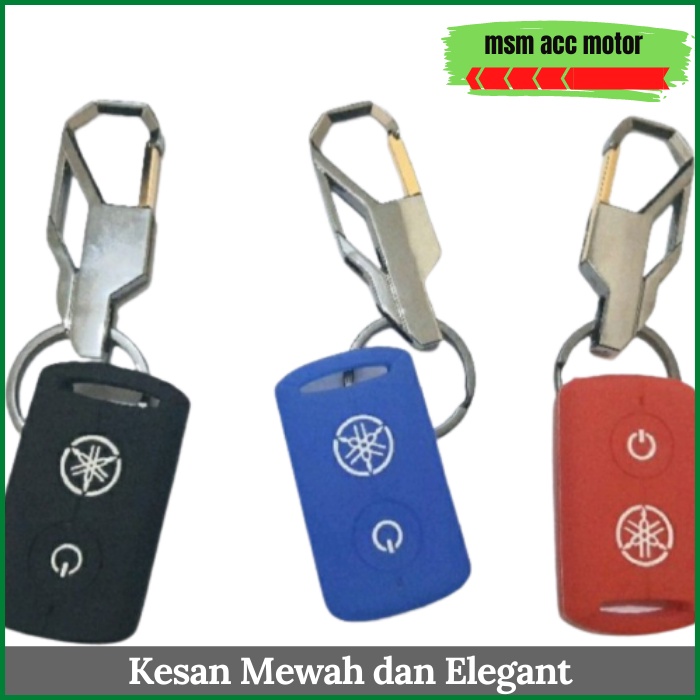 Jual Paket Gantungan Kunci Stainless Silikon Kunci Remote Keyless