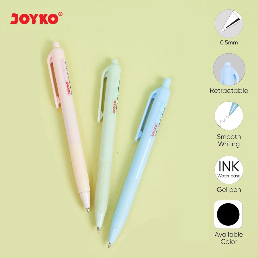 Jual 1 PCS Gel Pen Pulpen Pena Joyko GP 337 Paspen Gel 0 5 Mm