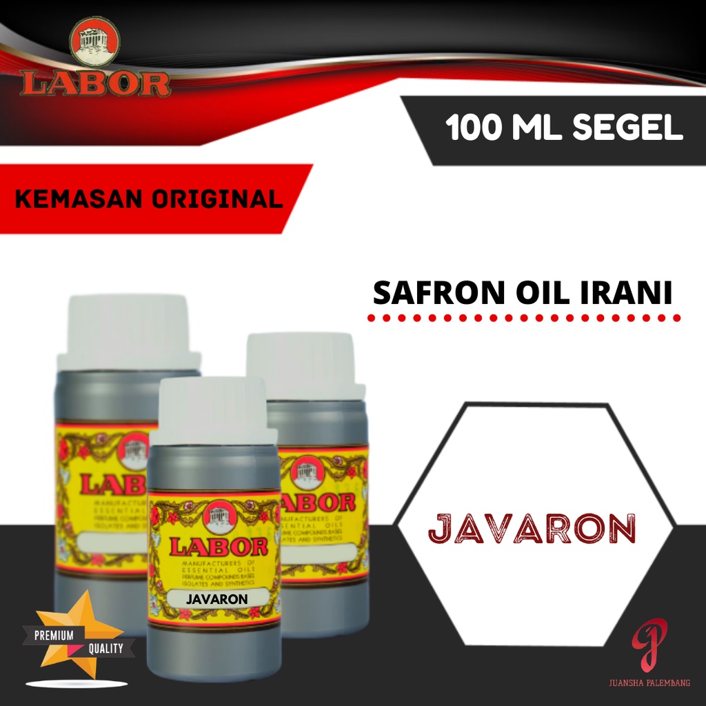 Jual BIBIT PARFUM MURNI SAFRON OIL IRANI JAVARON LABOR 100 ML