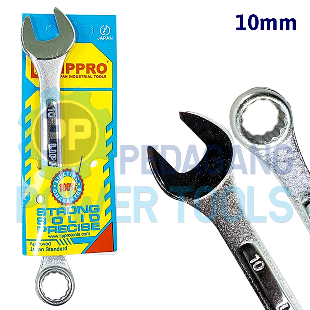 Jual LIPPRO KUNCI RING PAS 10 MM COMBINATION SPANNER WRENCH RINGPAS