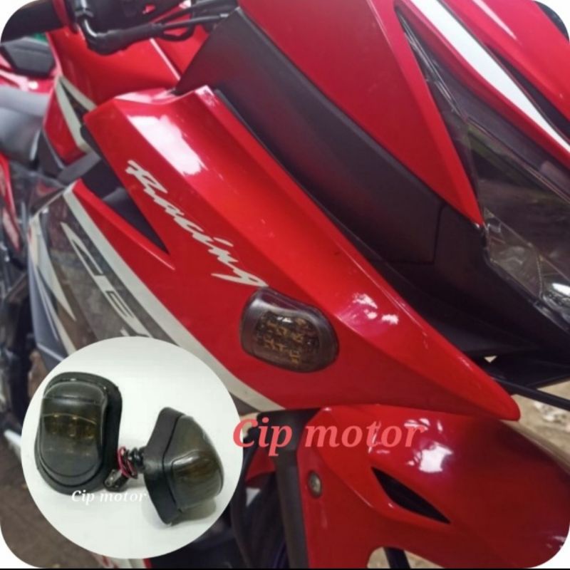 Jual Lampu Sein Sen Tempel Fairing Oval Smoke Ninja R R Cbr Gsx Adv