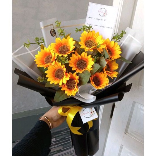 Jual Buket Matahari Large Sunflowers Bouquet Large Buket Bunga Wisuda