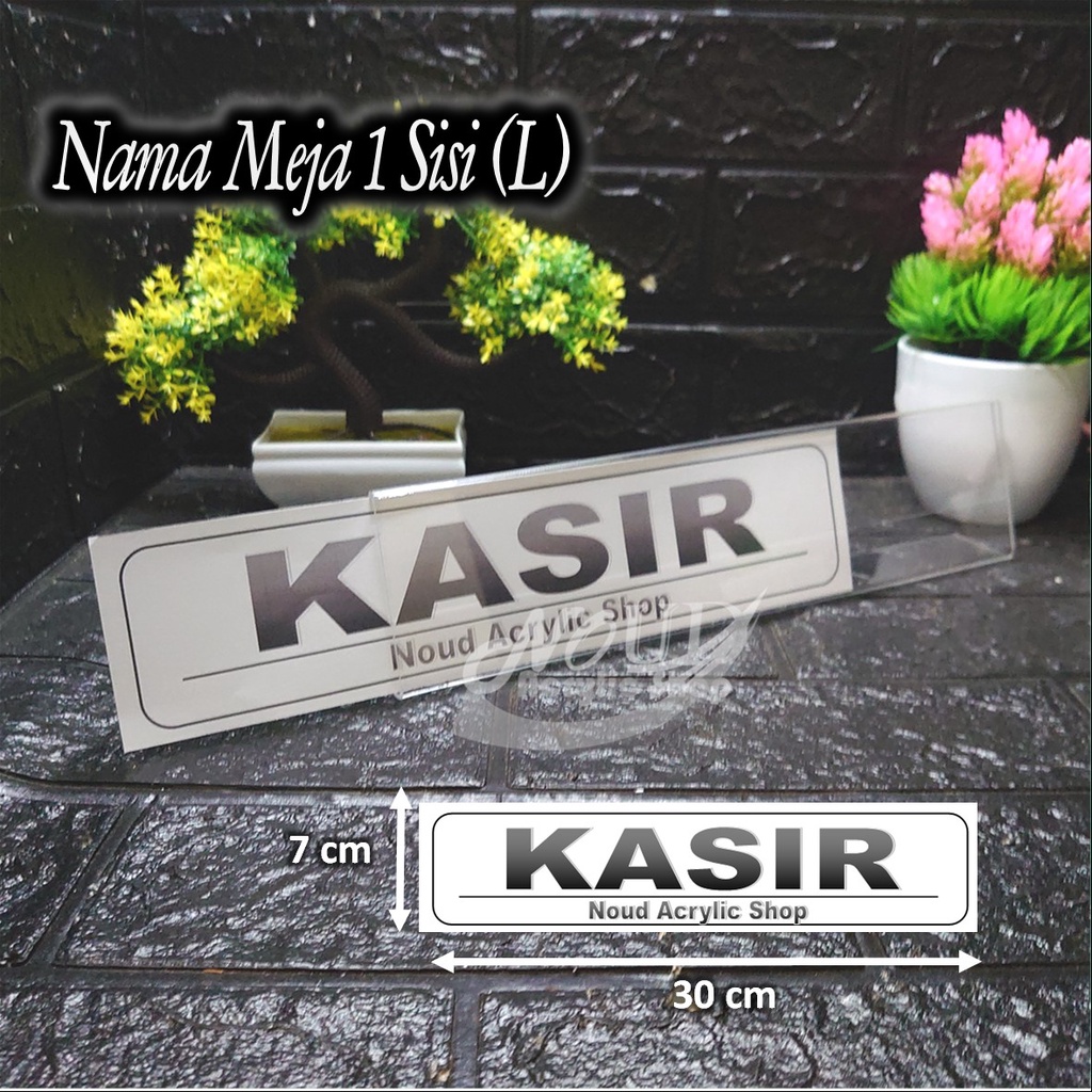 Jual Papan Nama Meja Akrilik Acrylic Name Desk Ukuran 7 X 30 Shopee