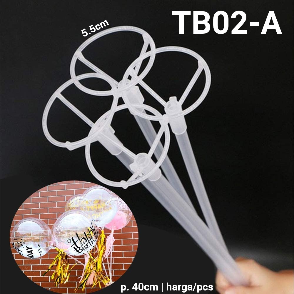 Jual Tb Stick Stik Balon Balloon Latex Foil Pvc Besar Transparan