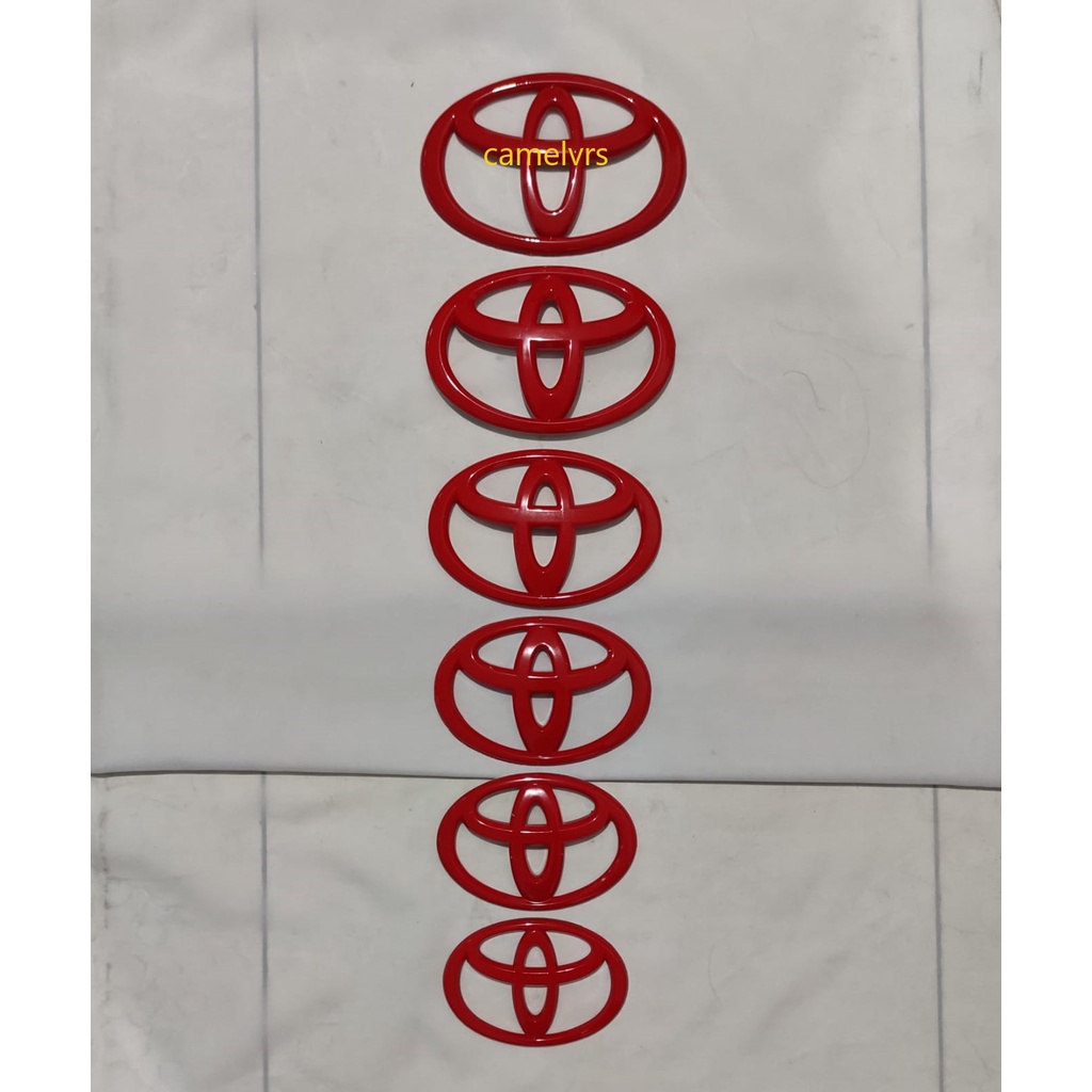 Jual Logo Emblim Toyota Merah Calya Agya Yaris Avanza Rush Vios Dan