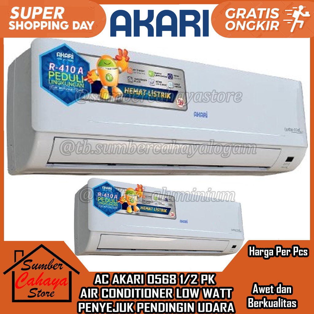 Jual Ac Akari Low Watt Pk Glw Air Conditioner Split Penyejuk