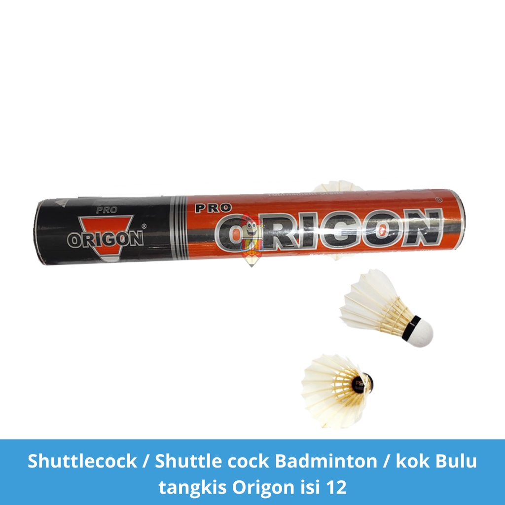 Jual Shuttlecock Shuttle Cock Badminton Kok Bulu Tangkis Origon Isi