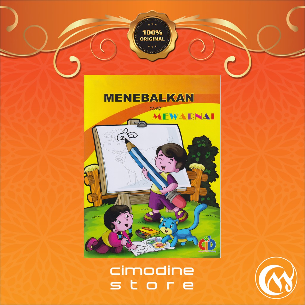 Jual Menebalkan Dan Mewarnai Buku Belajar Mengenal Warna 24 Hal