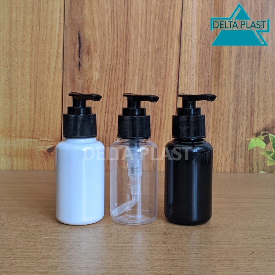 Jual Botol Pump 60 Ml Tubular Botol Lotion Pump 70ml Tutup Hitam