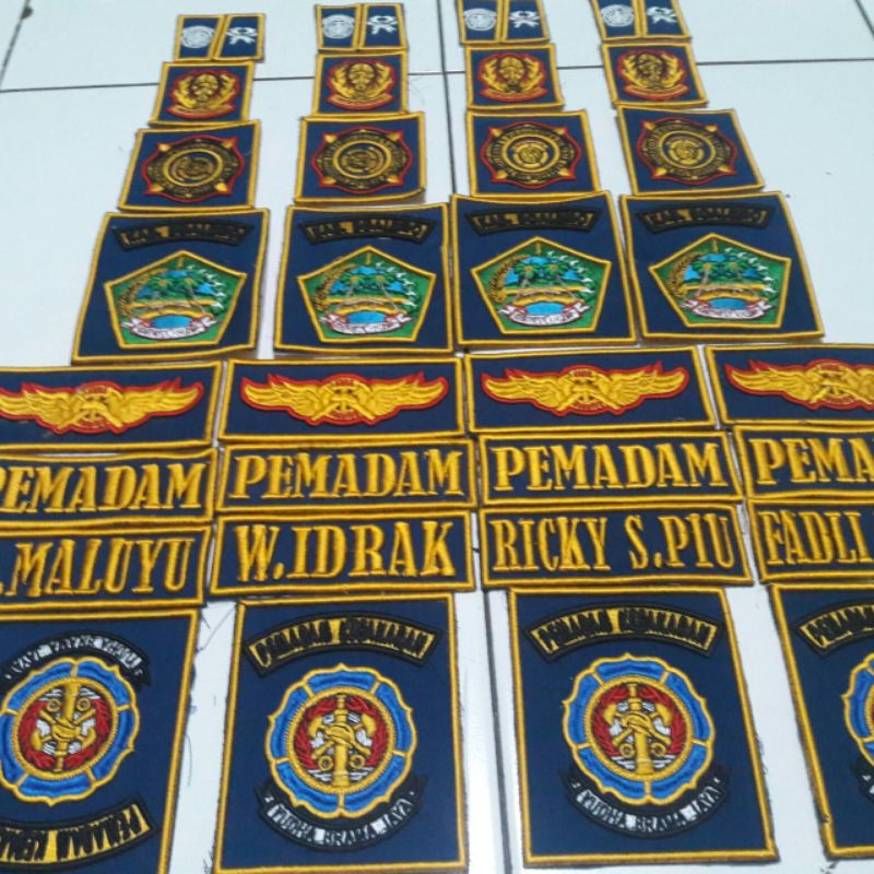 Jual Emblem Bordiran D Lambang Pemadam Shopee Indonesia