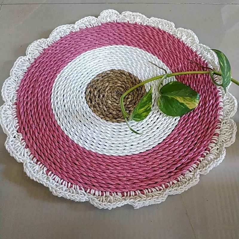 Jual Placemate Alas Piring Alas Meja Hiasan Dinding Seagrass Renda Cm